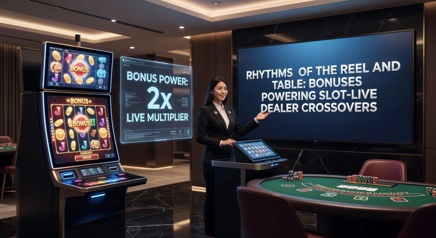 Dynamic split-screen view of a slot machine bonus exploding into a live roulette wheel with cascading multipliers