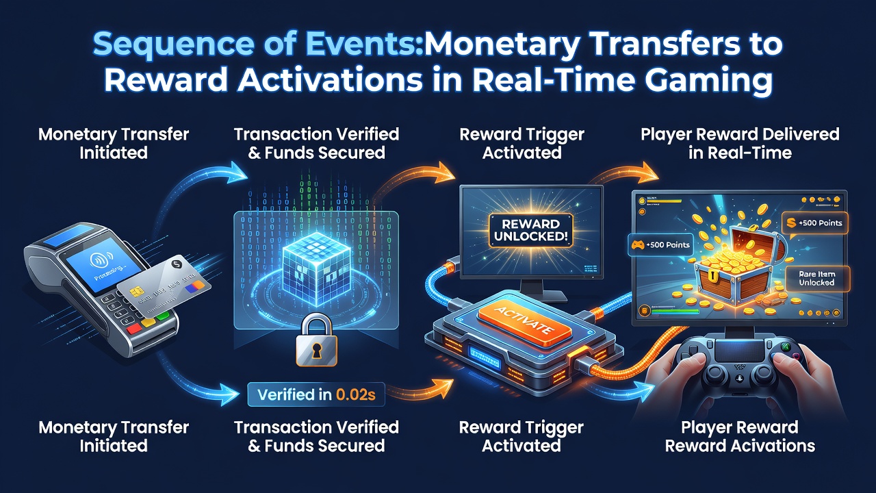 Illustration of live gaming interface displaying activated rewards immediately after deposit confirmation